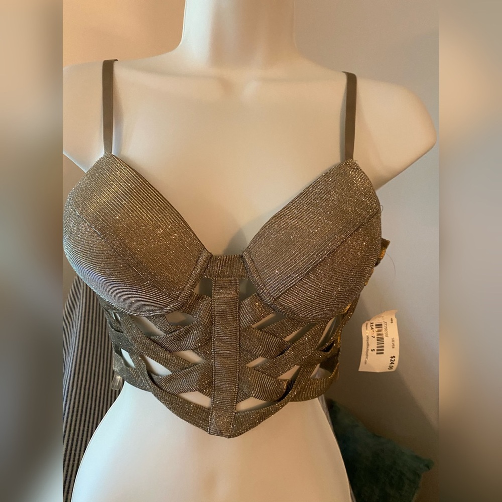 Brand New w/tags | Sparkling Crop Bandaged Top